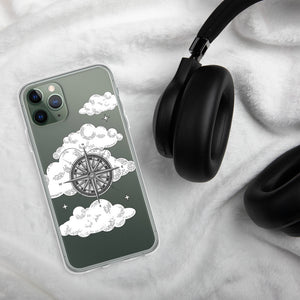 Vintage 'Compass In The Clouds' iPhone Case