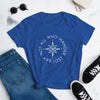 The 'Not All Who Wander Are Lost' Women's T-Shirt - Cool Compass Version