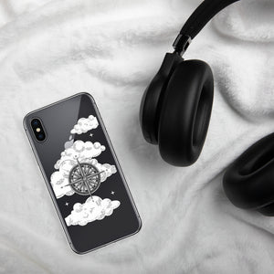 Vintage 'Compass In The Clouds' iPhone Case