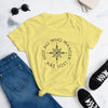 The 'Not All Who Wander Are Lost' Women's T-Shirt - Cool Compass Version