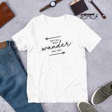 The 'Not All Who Wander Are Lost' Unisex T-Shirt - Unique Arrows Version