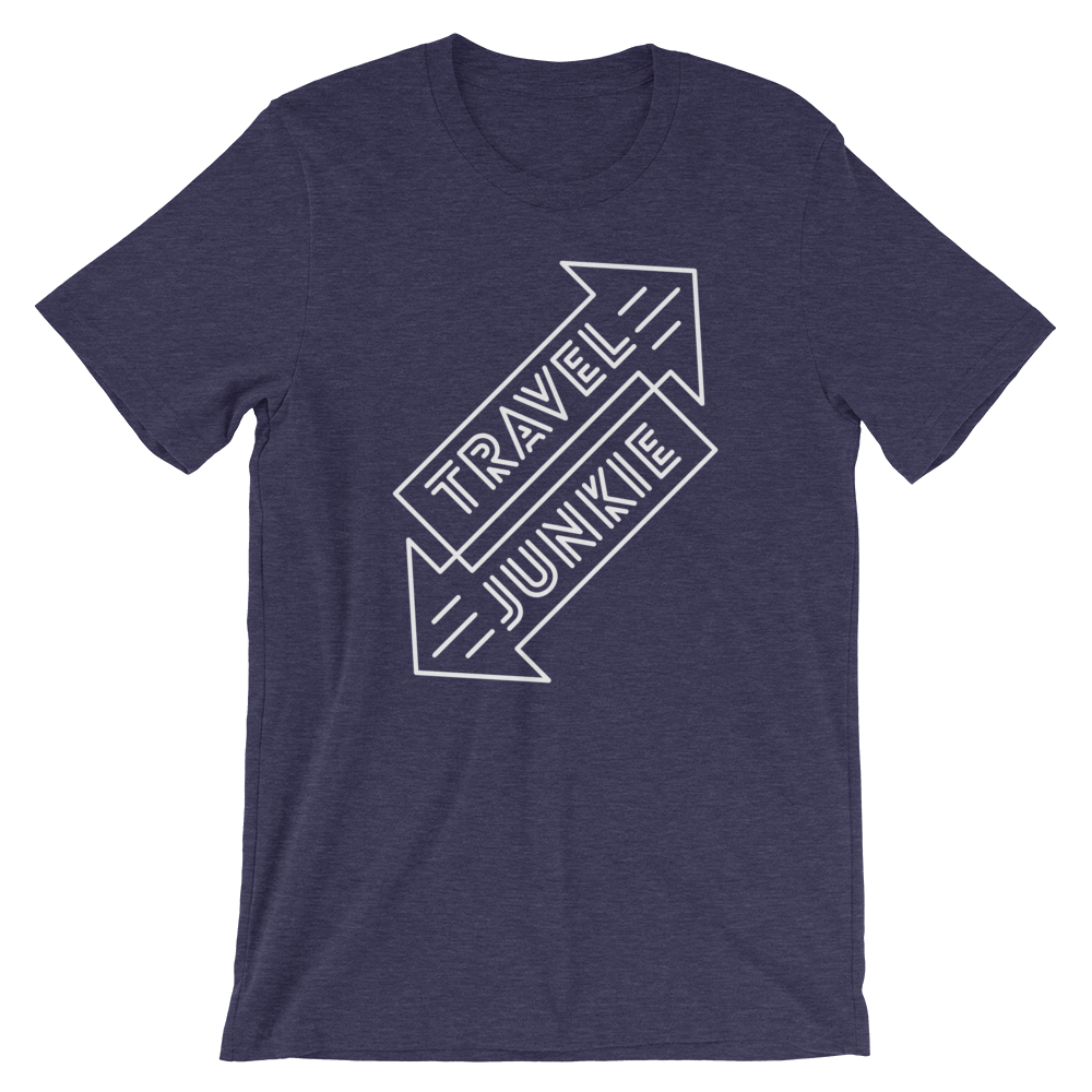 Travel Junkie Short-Sleeve Unisex T-Shirt