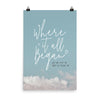 The 'Where It All Began' Wall Art - Stunning Custom Coordinates Gift