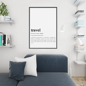 Travel Dictionary Print - Fun Travel Art For Your Home