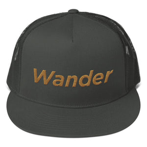 The Wanderer Hat - Embroidered Trucker Cap