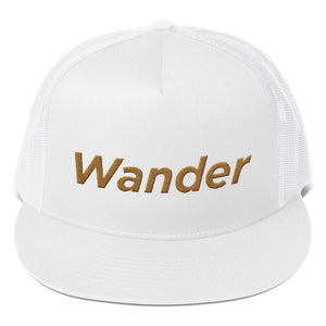 The Wanderer Hat - Embroidered Trucker Cap