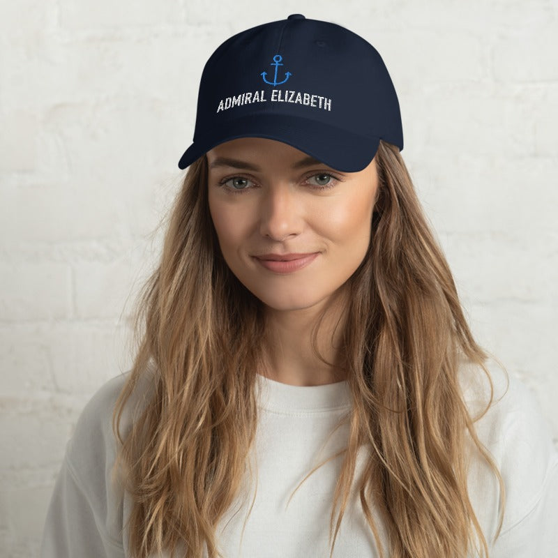 Personalized 'Admiral' Ball Cap