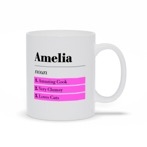 Custom Definition Ceramic Mug