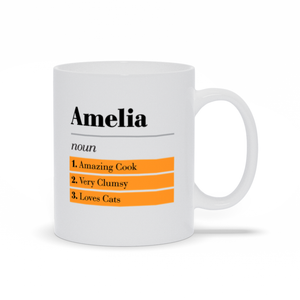 Custom Definition Ceramic Mug