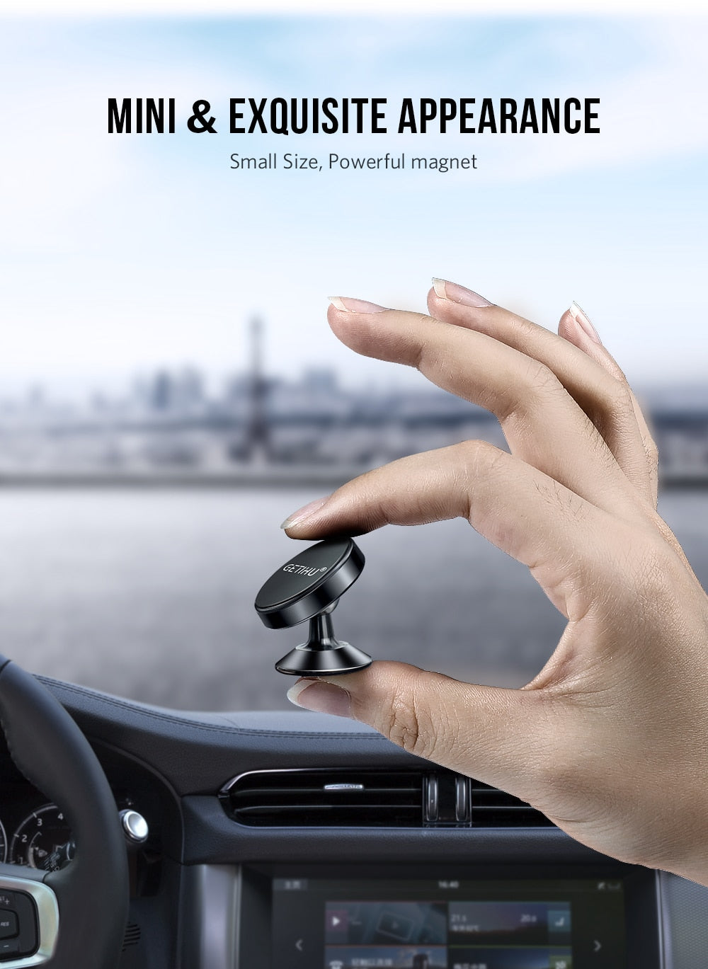 Magnetic 360-Swivel Mobile Car Mount