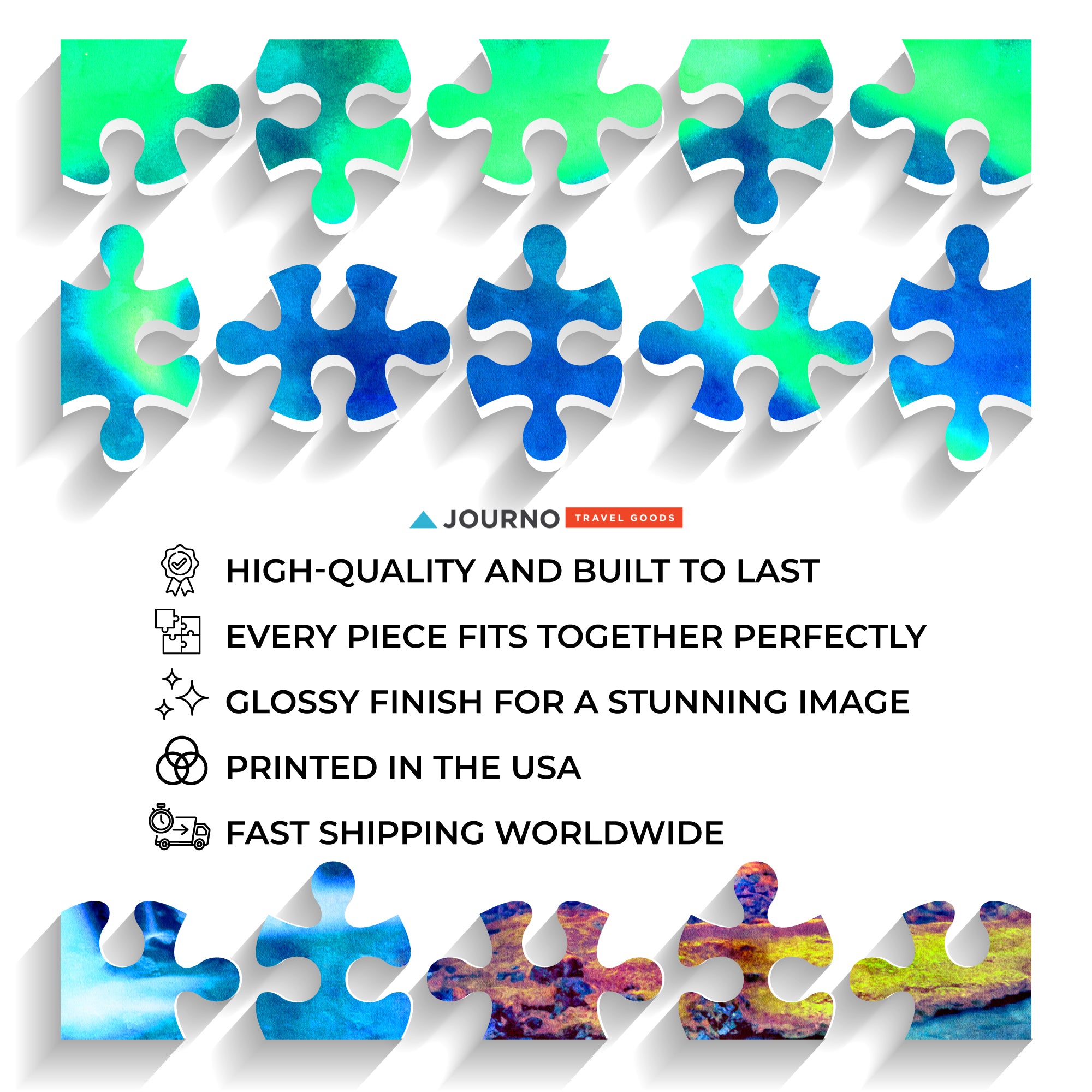 Icelandic Northern Lights Puzzle - Fun Jigsaw Puzzle