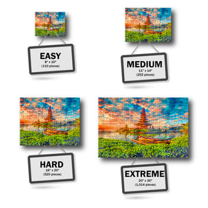 Bali Temples Puzzle - Gorgeous Bali Travel Memento