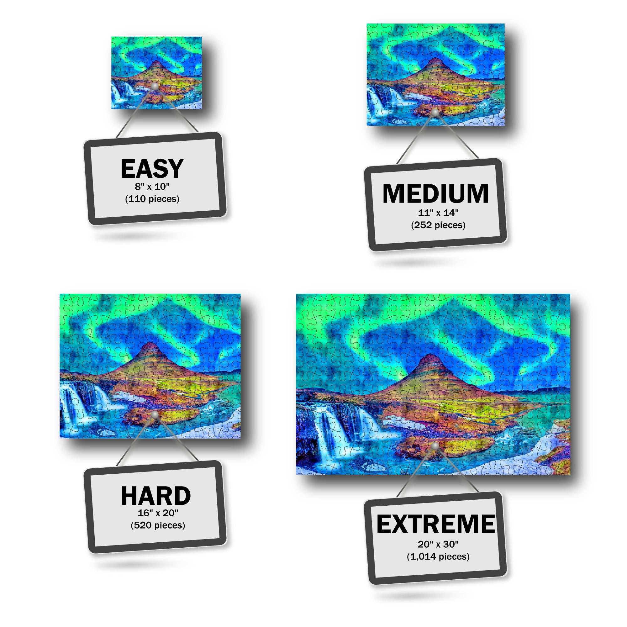 Icelandic Northern Lights Puzzle - Fun Jigsaw Puzzle