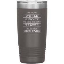 The World Is A Book Travel Mug - Stainless Steel 20oz Tumbler For All Occasions