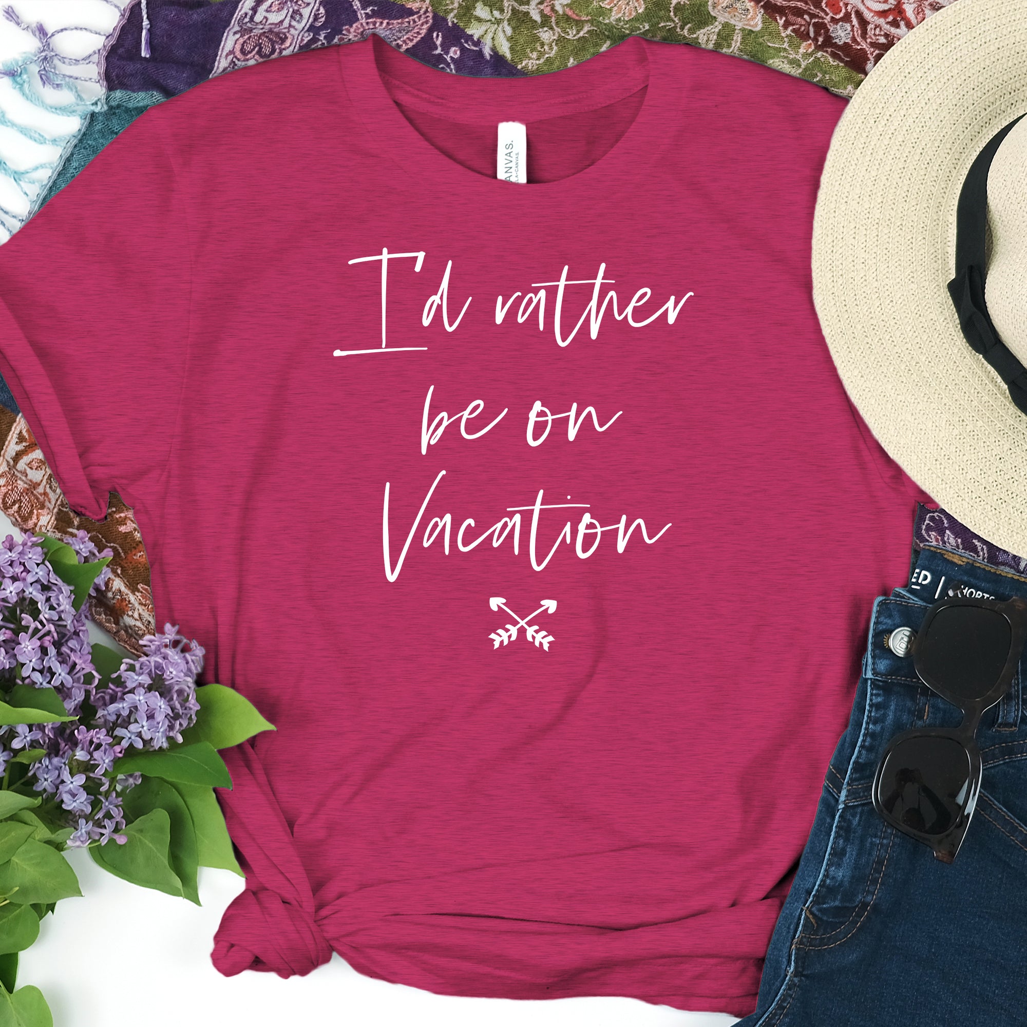 I'd Rather Be On Vacation Women's T-Shirt