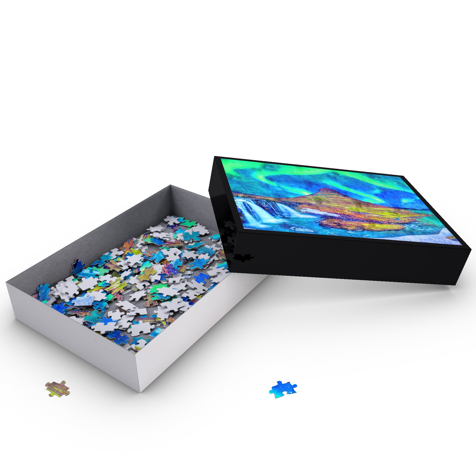 Icelandic Northern Lights Puzzle - Fun Jigsaw Puzzle