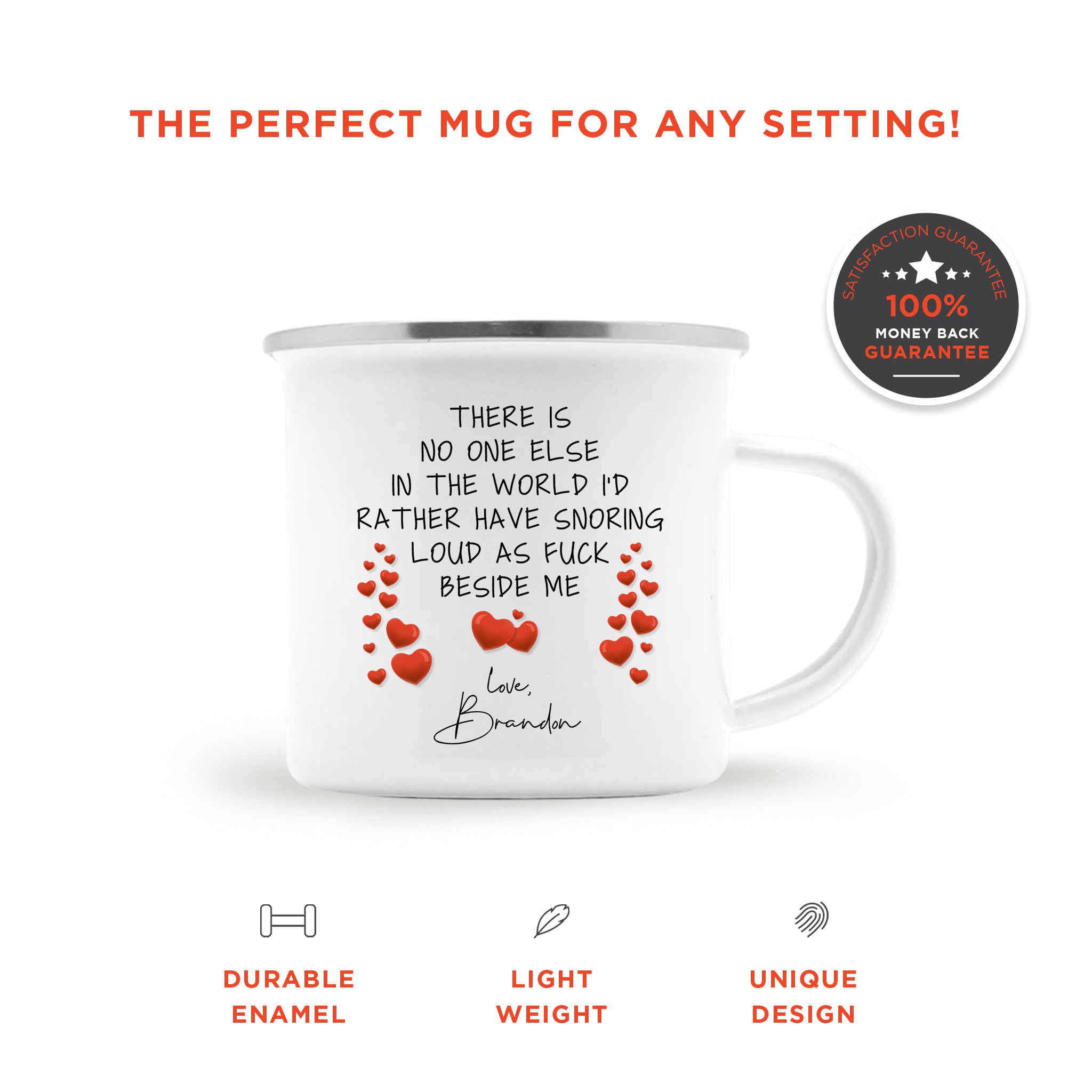 Snoring Loud AF Funny Personalized Coffee Mug