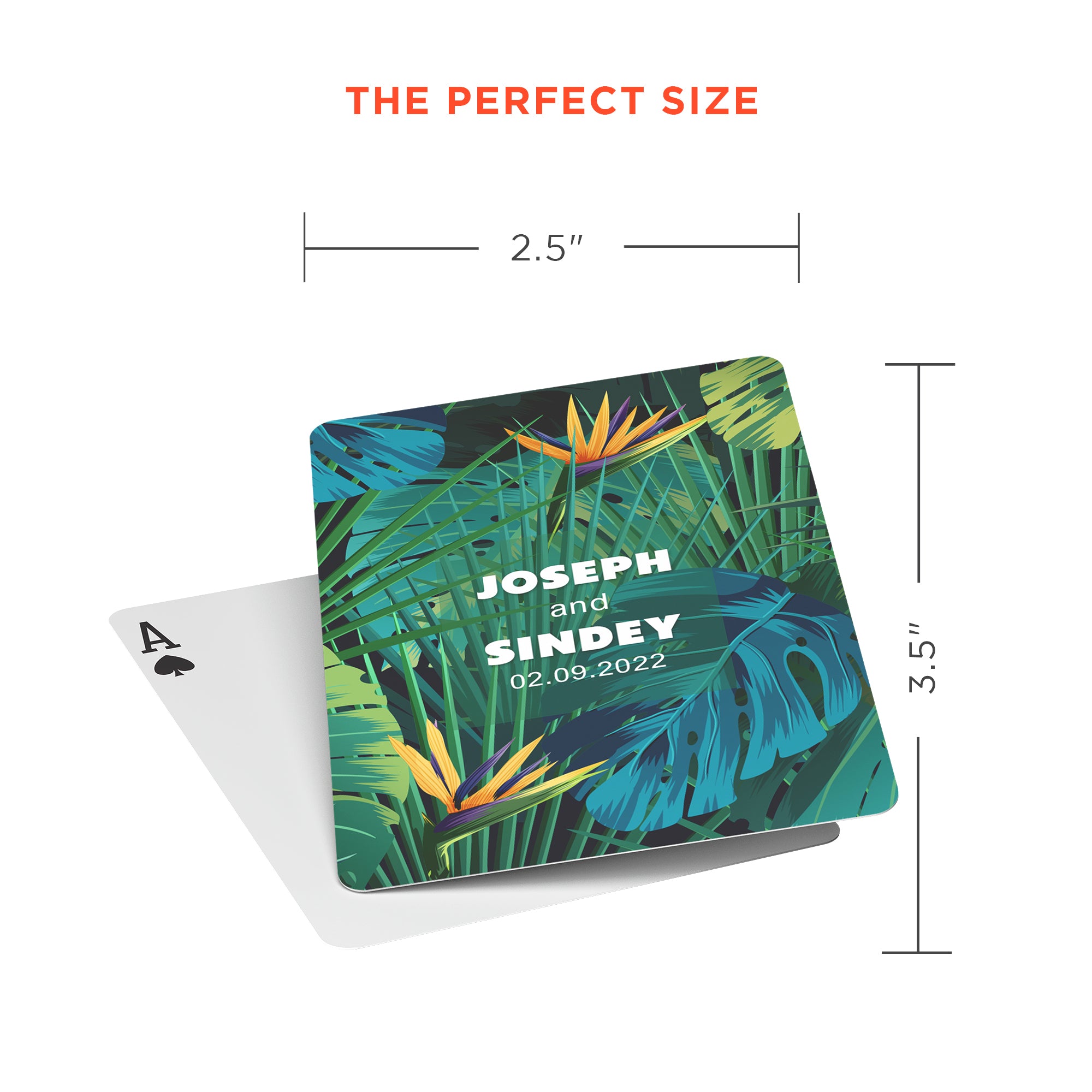 Personalized Hawaiian Tropical Playing Cards