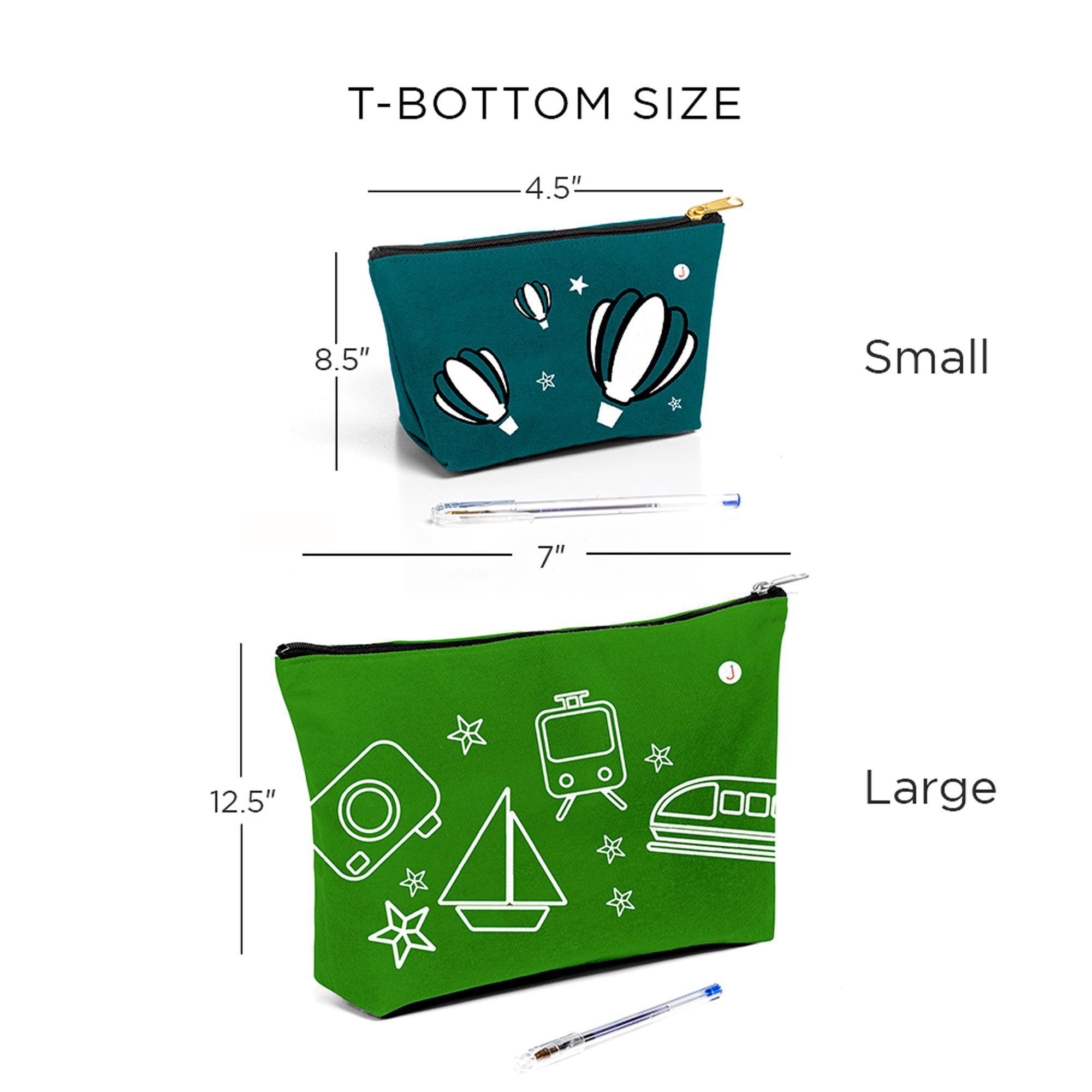 Zippered Accessory Pouch: Travel Bag, Unique Travel Gift, Mask Pouch, Medicine Pouch