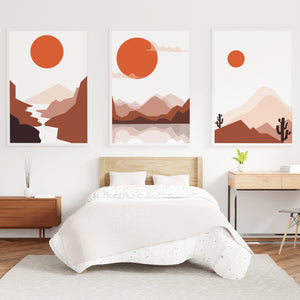 Modern Desert Travel Art Prints