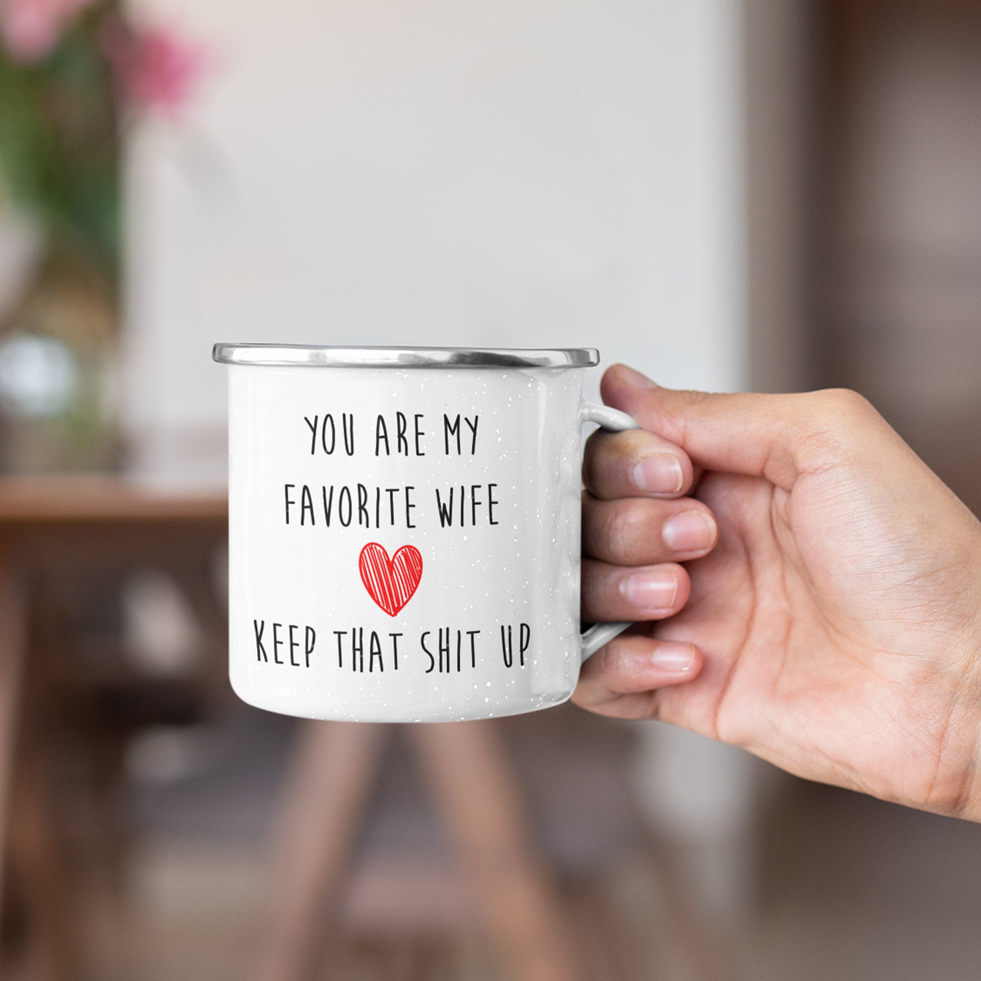 Hilarious 'My Favorite Wife' Camping Mug